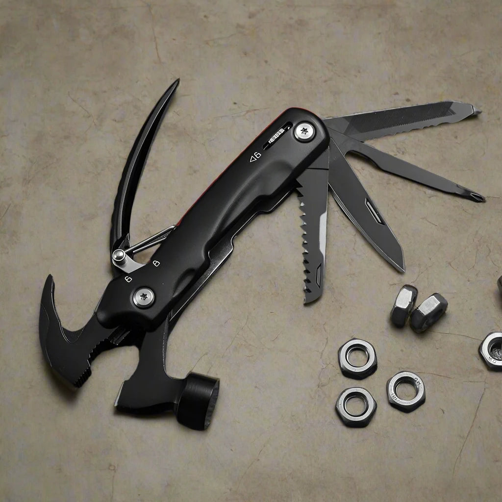 12-In-1 Multi-Tool, Pocket Knife w/ Hammer