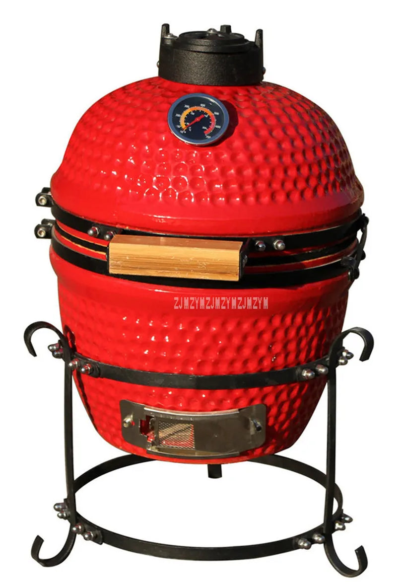 13 Inch Ceramic Charcoal BBQ Grill / Oven